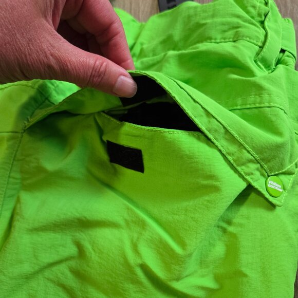PHIBEE Kid's Lg Water/Wind Proof Breathable Polyester Snow Ski Pants Neon Green - Picture 13 of 14